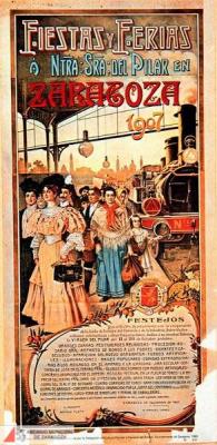 Fiesta patronales en honor de Nuestra Señora del Pilar 1907 Zaragoza